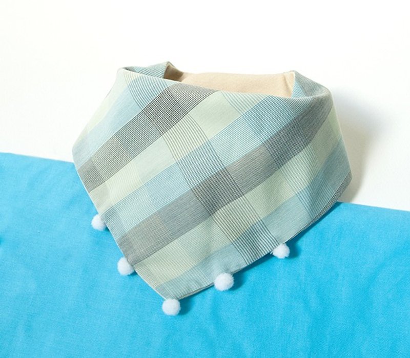 【波西米亚-绿】For Dear毛小孩的漂泊领巾 - 项圈/牵绳 - 棉．麻 卡其色