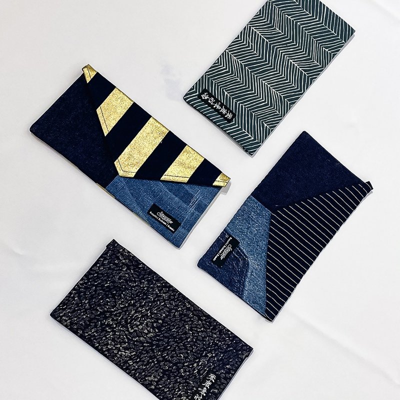 手工丹宁零废弃红包袋 - 红包/春联 - 棉．麻 金色