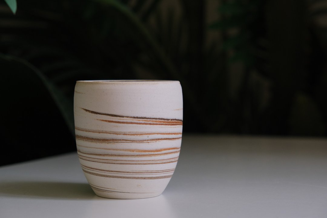 绞胎系列 - 茶杯 陶器 情人节 - 茶具/茶杯 - 陶 白色