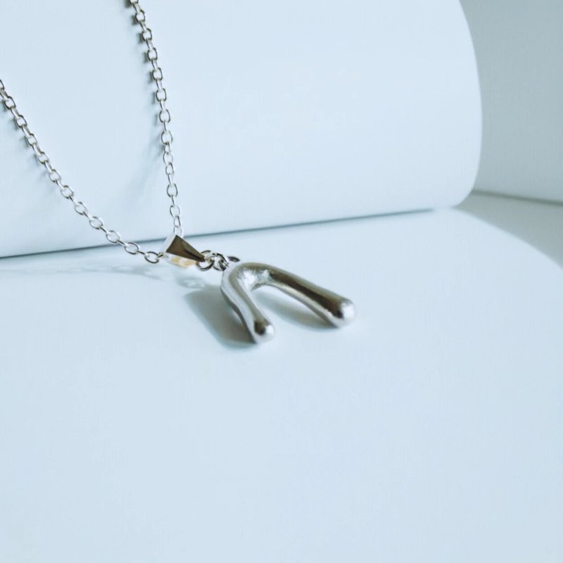 圆润手感【胖胖】999银吊坠手作 - 项链 - 纯银 银色