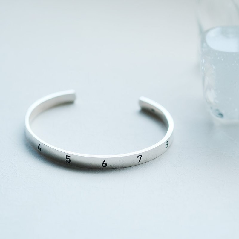 Number号码手镯银925 - 手链/手环 - 其他金属 灰色