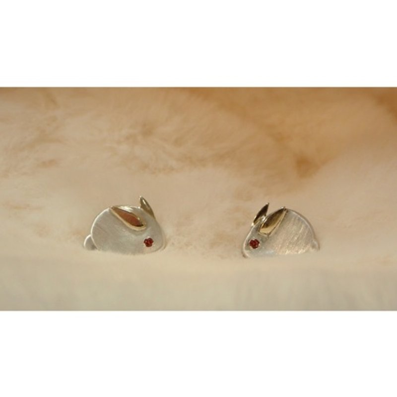 雪兔胸针 - 胸针 - 其他金属 