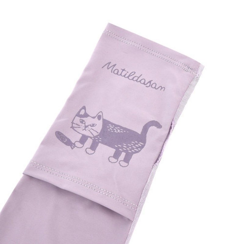 Kusuguru Japan 指孔袖套 凉感防晒抗UV 紫外线对策接触冷感-紫色 - 手套 - 聚酯纤维 紫色