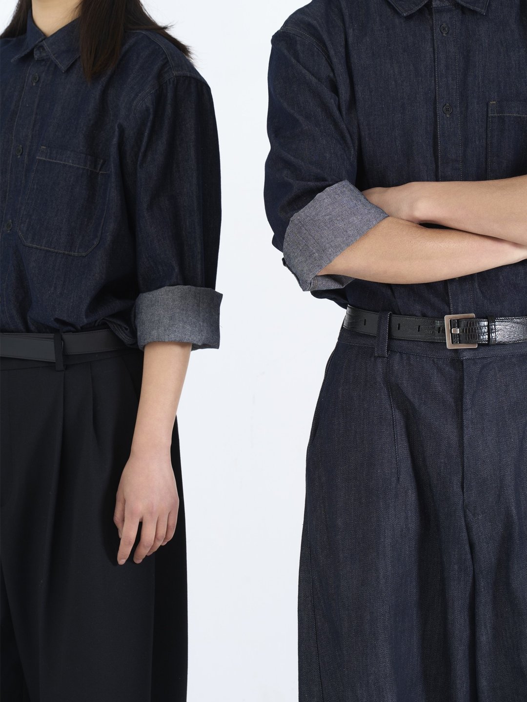 Virgo Studio长袖工作服男女同款衬衣工装店服 牛仔衬衫 定制 - 男装衬衫 - 棉 