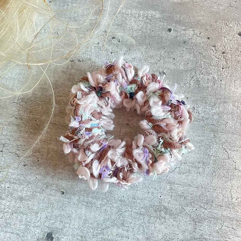棉花糖可可发圈 - 发饰 - 其他材质 卡其色