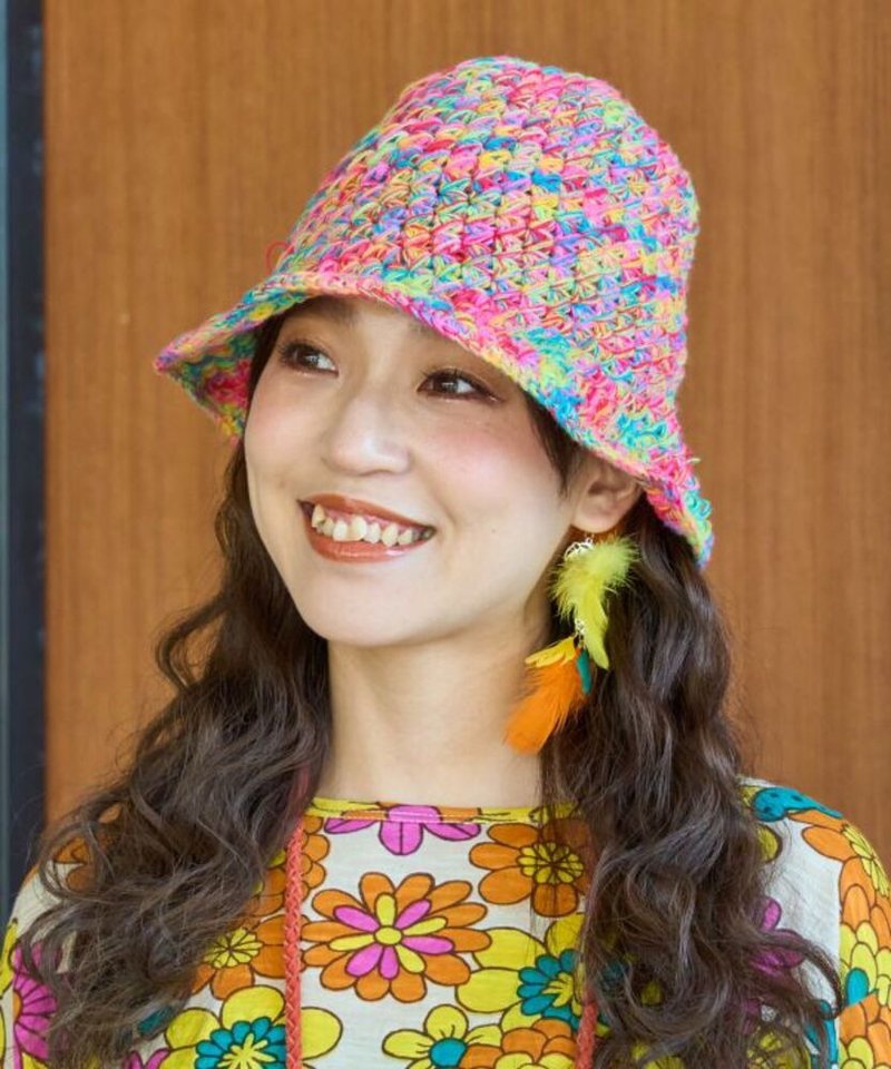 印度制 鹦鹉羽毛挂耳环 - 耳环/耳夹 - 其他金属 