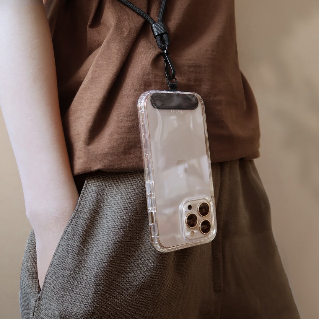 【手机挂绳】自在悠游 双层二合一 手机挂片 iPhone手机壳 防摔壳 - 手机壳/手机套 - 塑料 透明