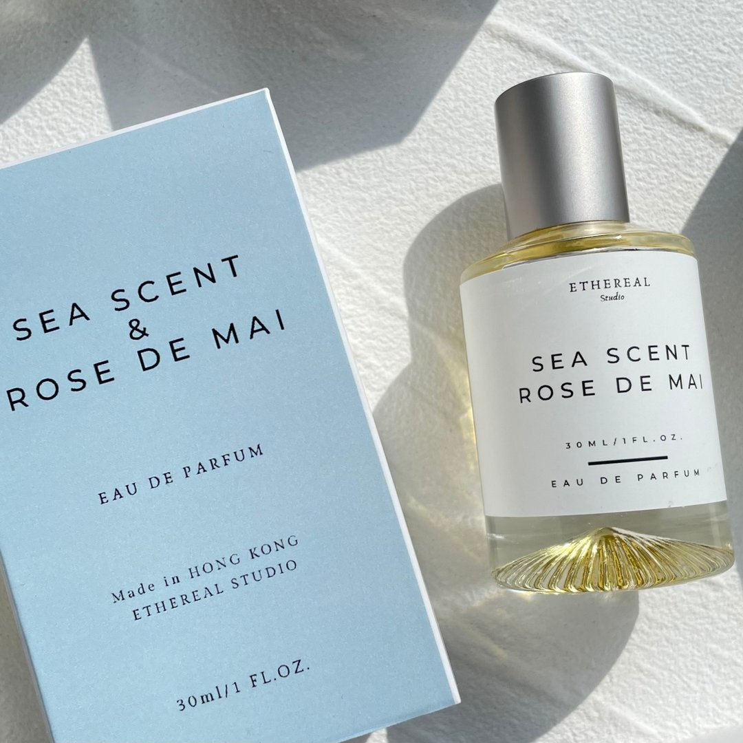 Sea Scent &amp; Rose De Mai-30ml 香水 海洋调 - 香水/香膏 - 浓缩/萃取物 蓝色