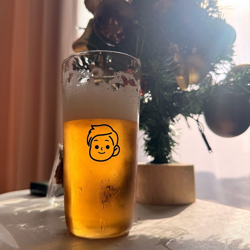 【24H出货】小情侣啤酒 红酒杯一组二入 圣诞情人礼物 - 玻璃杯 - 玻璃 