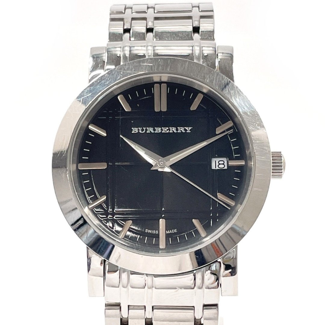 【日本直寄 二手美品】Burberry BURBERRY 腕表 BU1364 Heritage 不锈钢 银色 黑色表盘 - 女表 - 不锈钢 银色