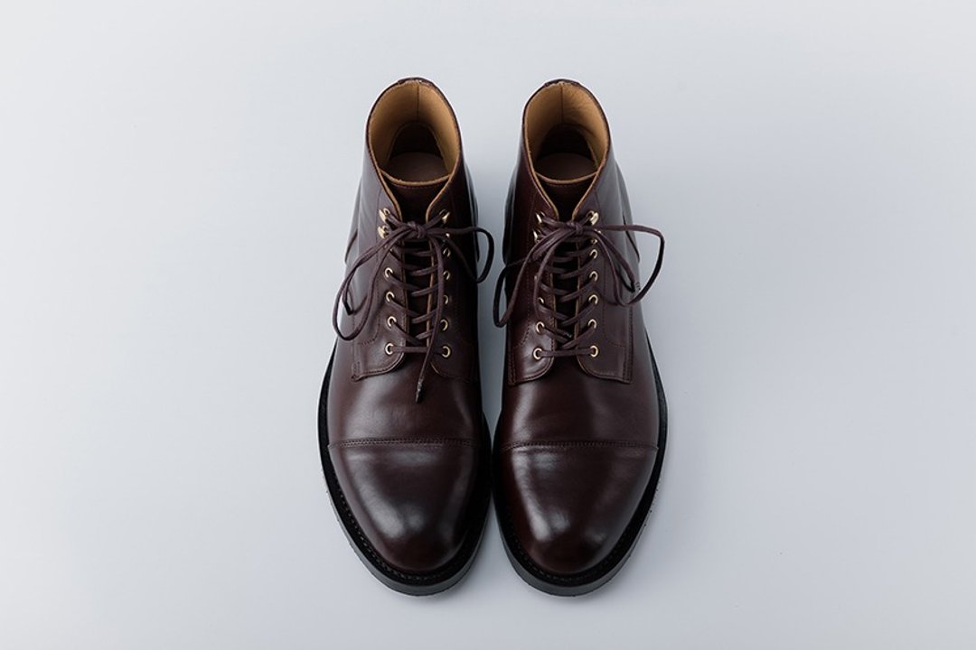 CYC手工订制鞋 - CITY BOOTS DERBY绅士靴 咖啡胎牛  MTO订制 单线+后锁链缝 - 男款休闲鞋 - 真皮 咖啡色