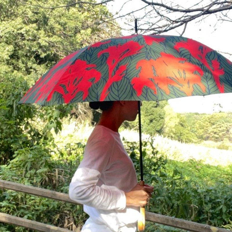 长柄伞 (晴雨两用) Canna_希望_红色 - 其他 - 棉 