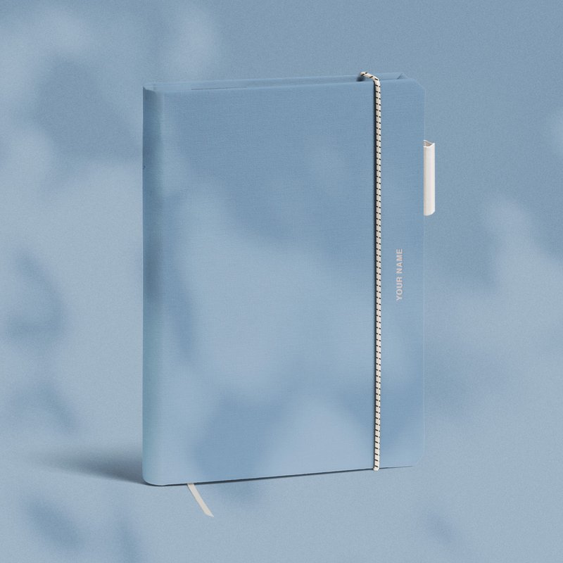 【定制化礼物】【圣诞礼盒】Chambray 丹宁蓝 客制化笔记本 - 笔记本/手帐 - 纸 