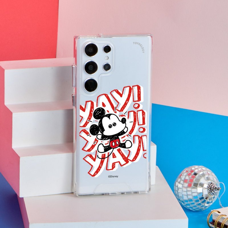 Disney经典-米奇的欢呼防摔透明SAMSUNG手机壳 - 手机壳/手机套 - 塑料 多色