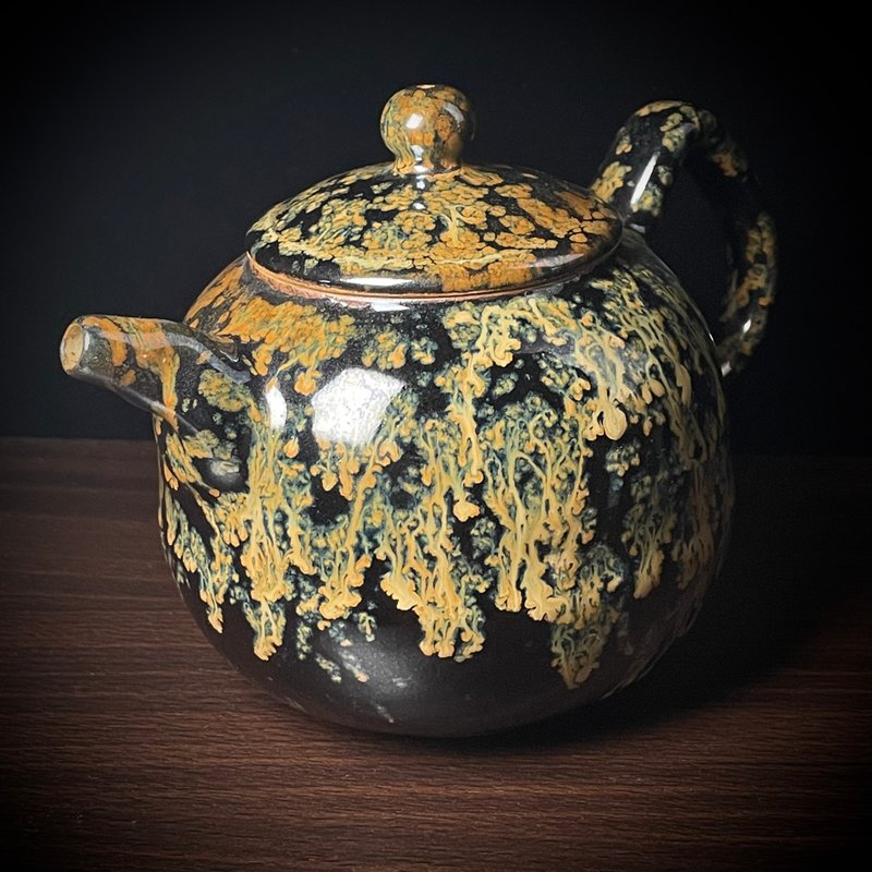 黑釉窑变大壶丨笠野窑 许聪志 - 茶具/茶杯 - 陶 黑色