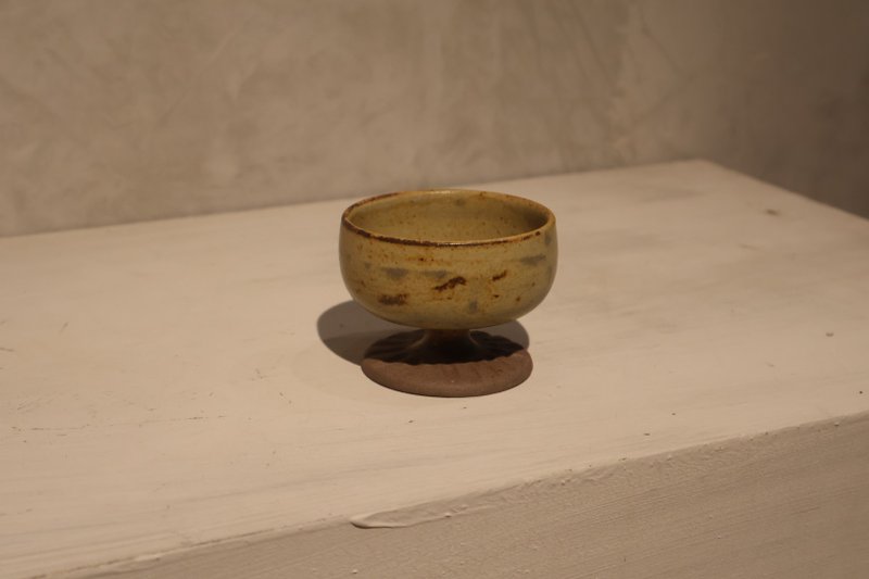 大地之色点心高脚杯 - 盘子/餐盘/盘架 - 陶 咖啡色
