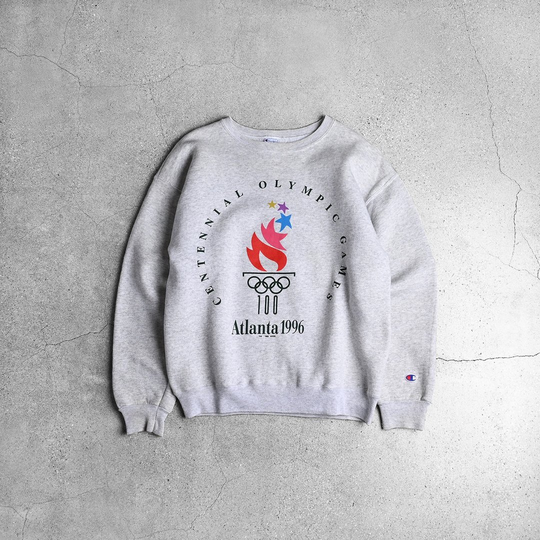 Vintage 1996 亚特兰大奥运纪念 Tee / Vintage 古着 - 男装上衣/T 恤 - 棉 灰色