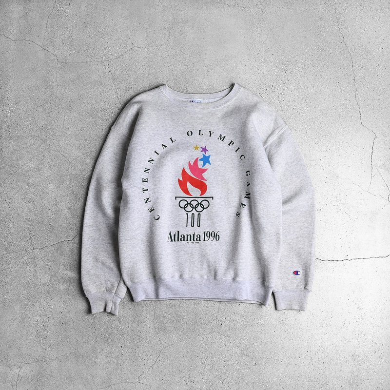 Vintage 1996 亚特兰大奥运纪念 Tee / Vintage 古着 - 男装上衣/T 恤 - 棉．麻 灰色
