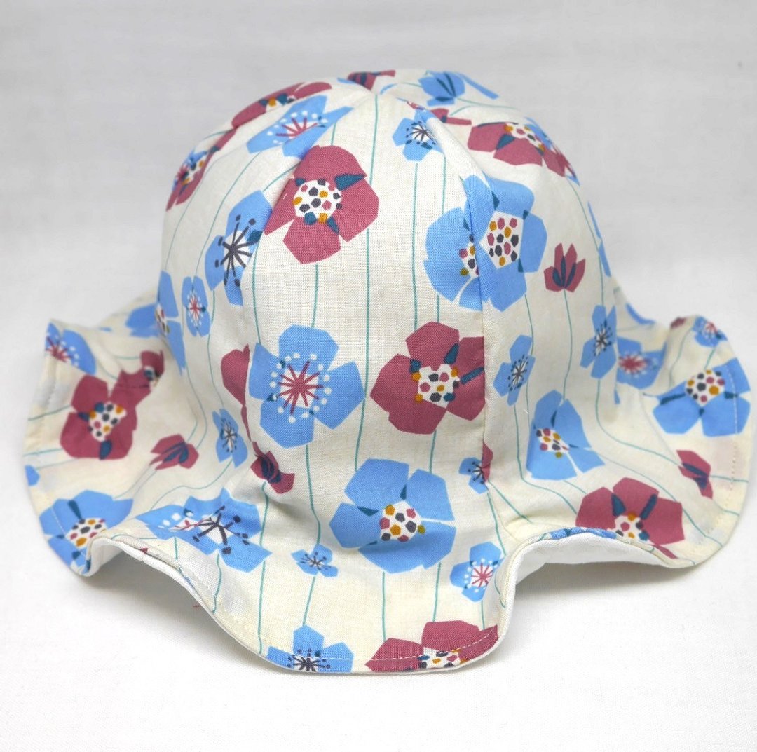 Tulip hat / flower pink &amp; light blue - 婴儿帽/发带 - 棉．麻 粉红色