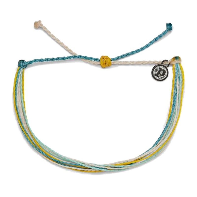 Pura Vida 美国手工 PLAYA BONITA度假天堂 基本缤纷款可调式手链 - 手链/手环 - 防水材质 绿色