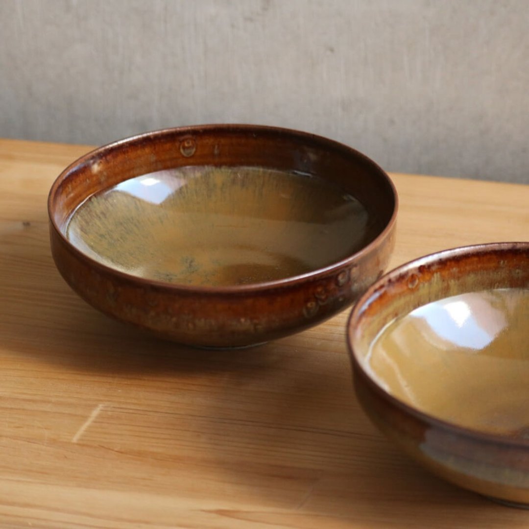 高取烧 高取烧 小碗 深碗 小菜 炖菜 筑前茶陶器 高取烧 高取八仙 - 碗 - 陶 咖啡色