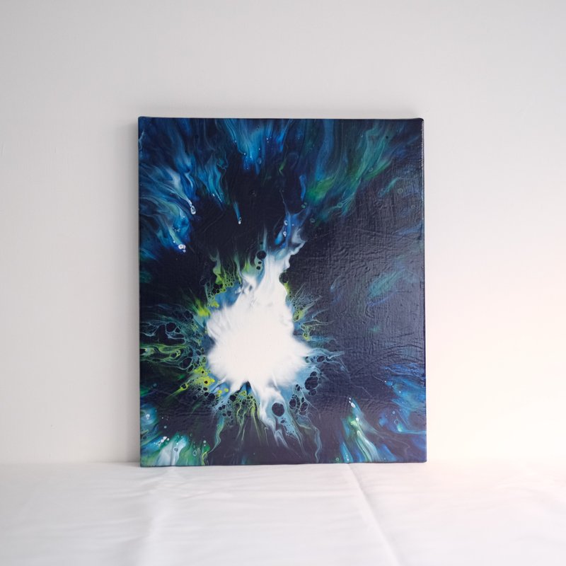 蓝海中的光 - 海报/装饰画/版画 - 颜料 