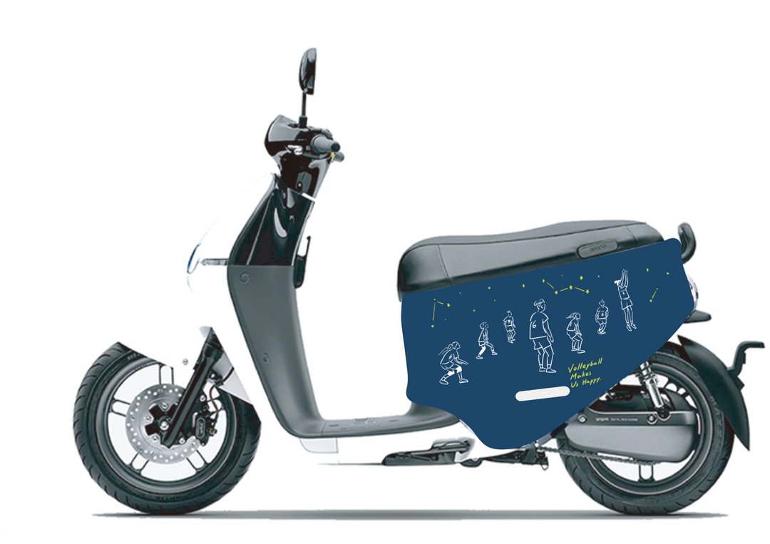 BLR gogoro 防刮车套 iD115 Magais 排球 - 其他 - 聚酯纤维 蓝色