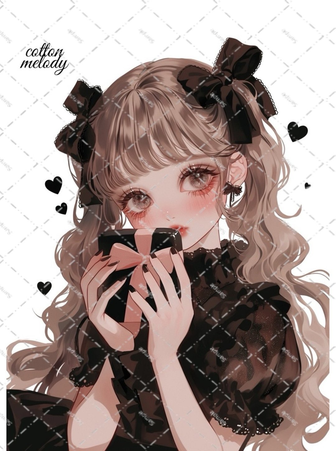 original sticker no.2211 人物贴纸 原创贴纸 原创人物贴纸 装饰贴纸 cotton melody - 贴纸 - 纸 