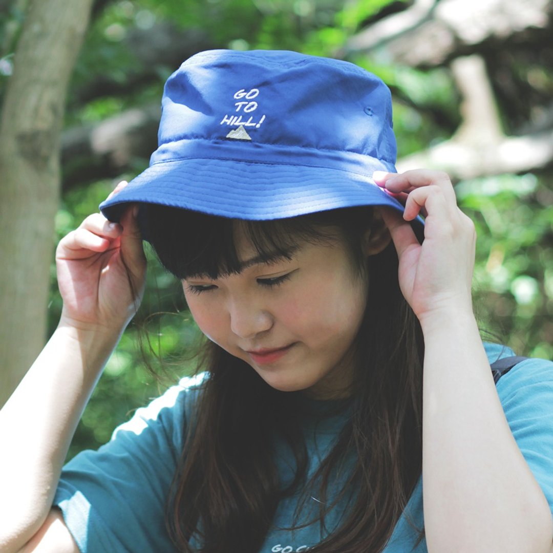 香港品牌 Urban Outdoor系列 Go to Hill 山峰渔夫帽 快干布 - 帽子 - 聚酯纤维 蓝色