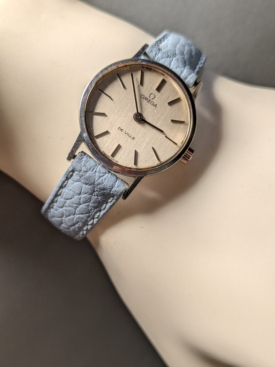 Omega 手上链机械表 古董表 vintage watch - 女表 - 其他金属 银色