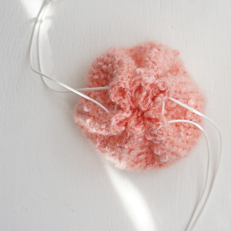 Ba-ba (m) 钩针迷你束口袋 No.KPO4 - 化妆包/杂物包 - 其他材质 粉红色