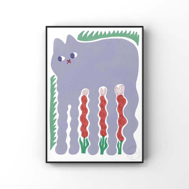 CAT GRASS 放松猫草  - 印刷画/挂画/海报 - 海报/装饰画/版画 - 纸 多色