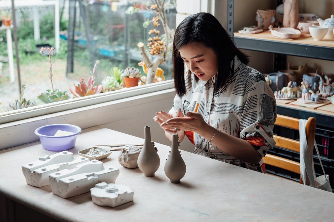 掌中花瓶陶艺体验diy - 陶艺 - 陶 