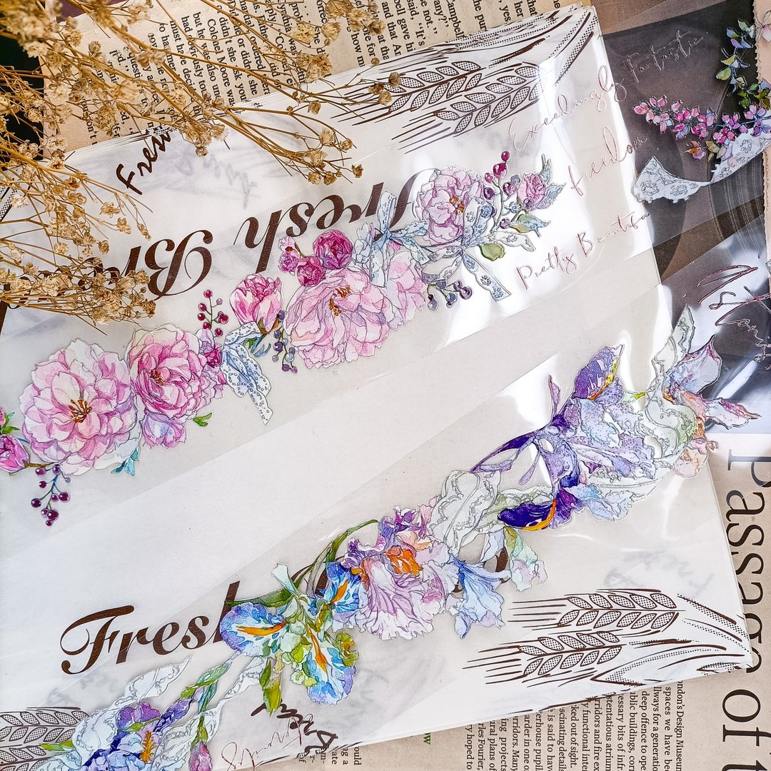花姿蜜/裝飾膠帶 - 纸胶带 - 塑料 多色