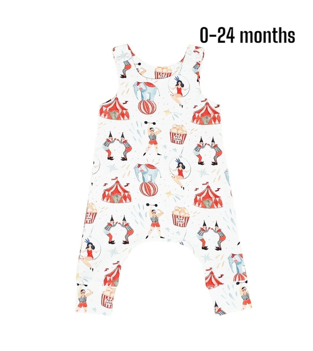 Circus baby romper, baby boy romper, baby girl romper, baby overalls,kids romper - 包屁衣/连体衣 - 棉 多色