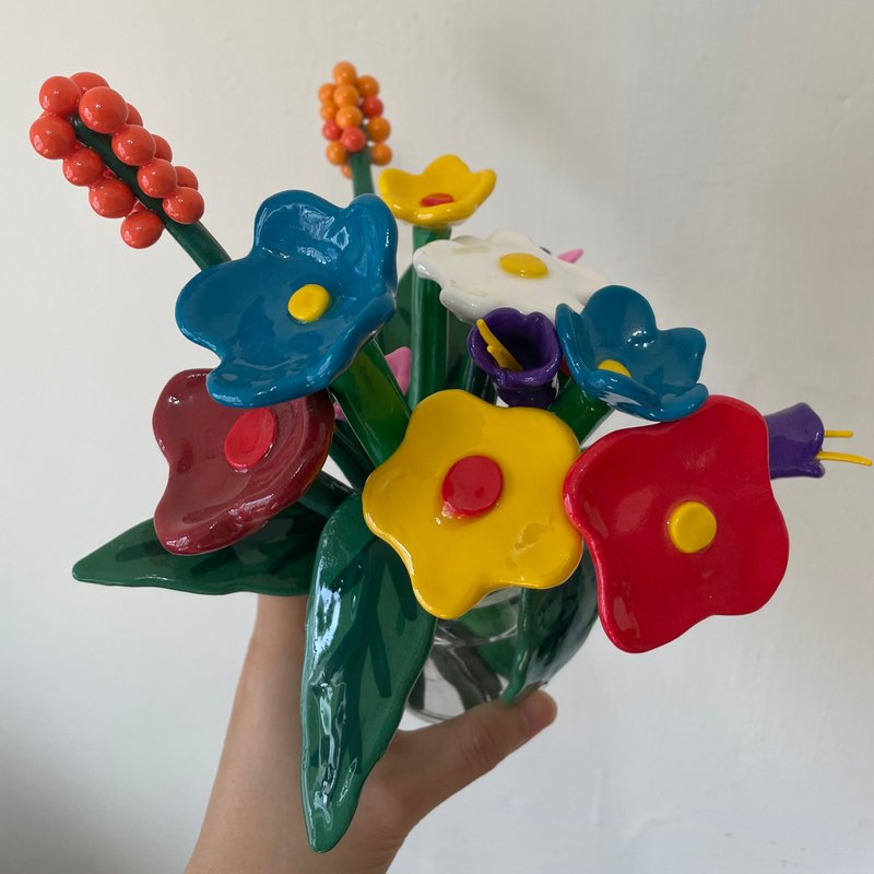 一把花束 - 摆饰 - 粘土 多色