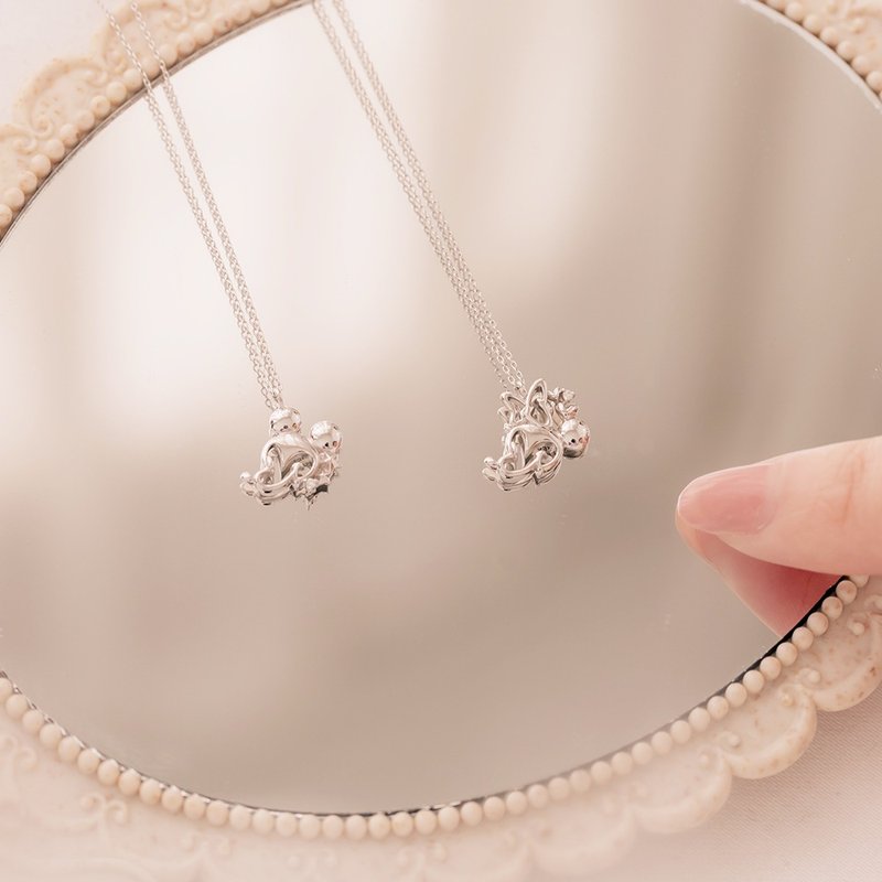 京华钻石 迪士尼Disney 米奇与米妮系列 米妮Minnie 10K钻石项链 - 项链 - 钻石 