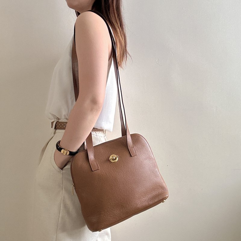 中古美品  Celine 席琳 长肩带 托特包 Tote 斜背包 - 侧背包/斜挎包 - 真皮 咖啡色