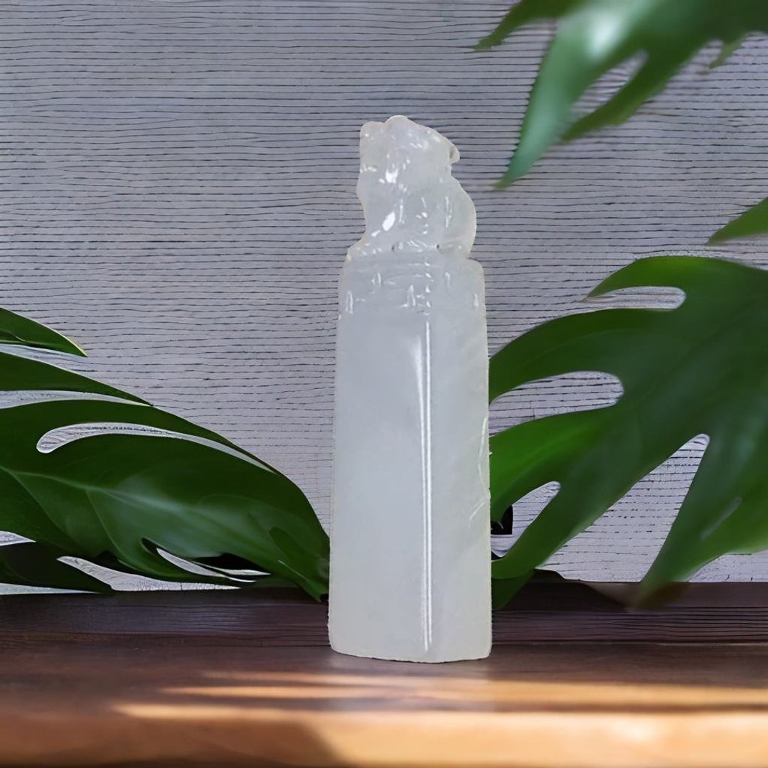 【招财神兽】冰种翡翠貔貅玉印章 | 天然缅甸玉翡翠A货 | 送礼 - 印章/印台 - 玉石 透明