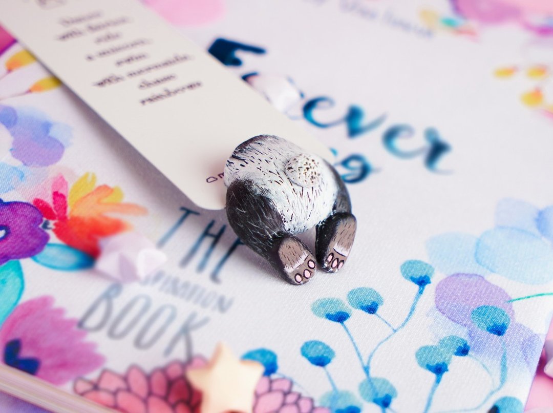 Magic panda bookmark - best gift for animals and panda lovers - 书签 - 粘土 多色