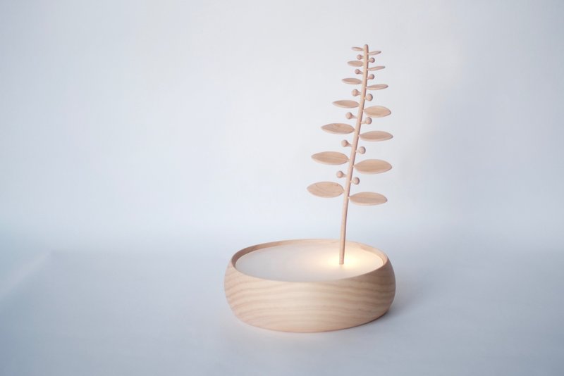 拾植 l 交互式灯饰 木质夜灯 - 灯具/灯饰 - 木头 咖啡色