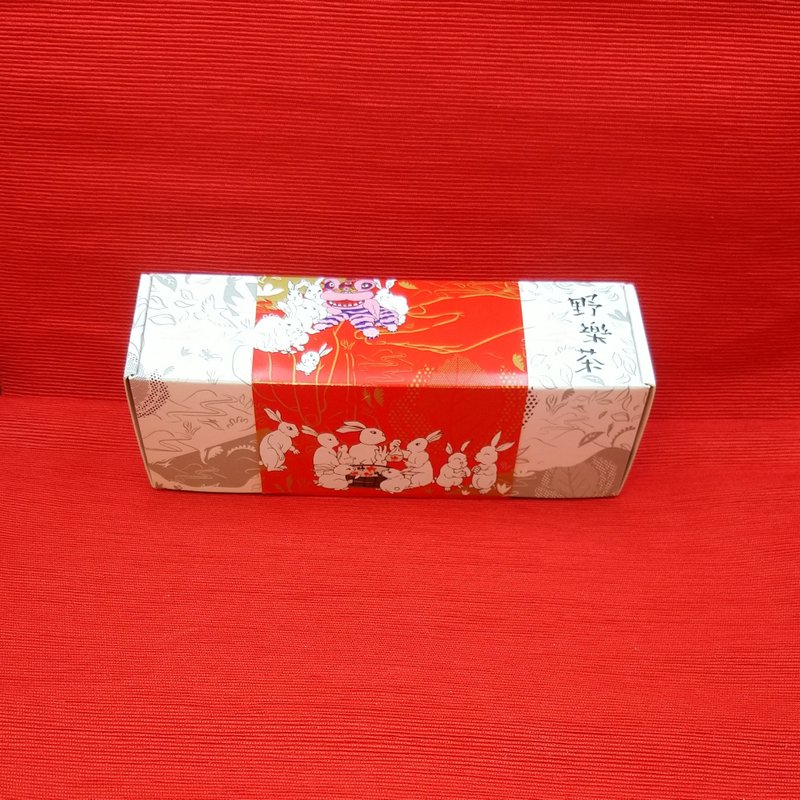 茶叶礼盒-【野乐茶】太极茶包—兔年综合茶包纪念礼盒(4入) - 茶 - 植物．花 红色