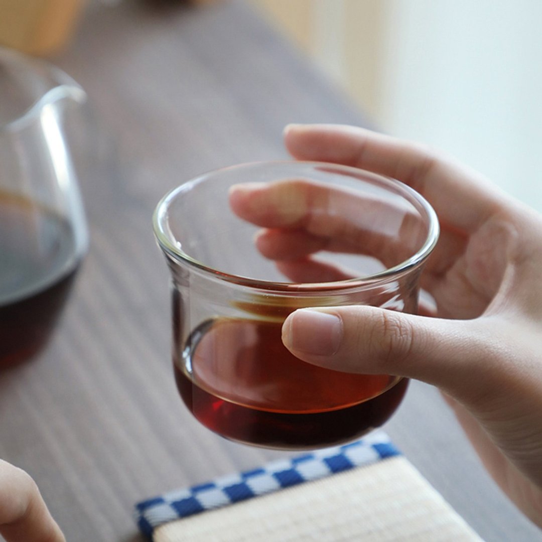 日本霜山 耐热玻璃咖啡杯-220ml-2入 - 咖啡杯/马克杯 - 玻璃 透明