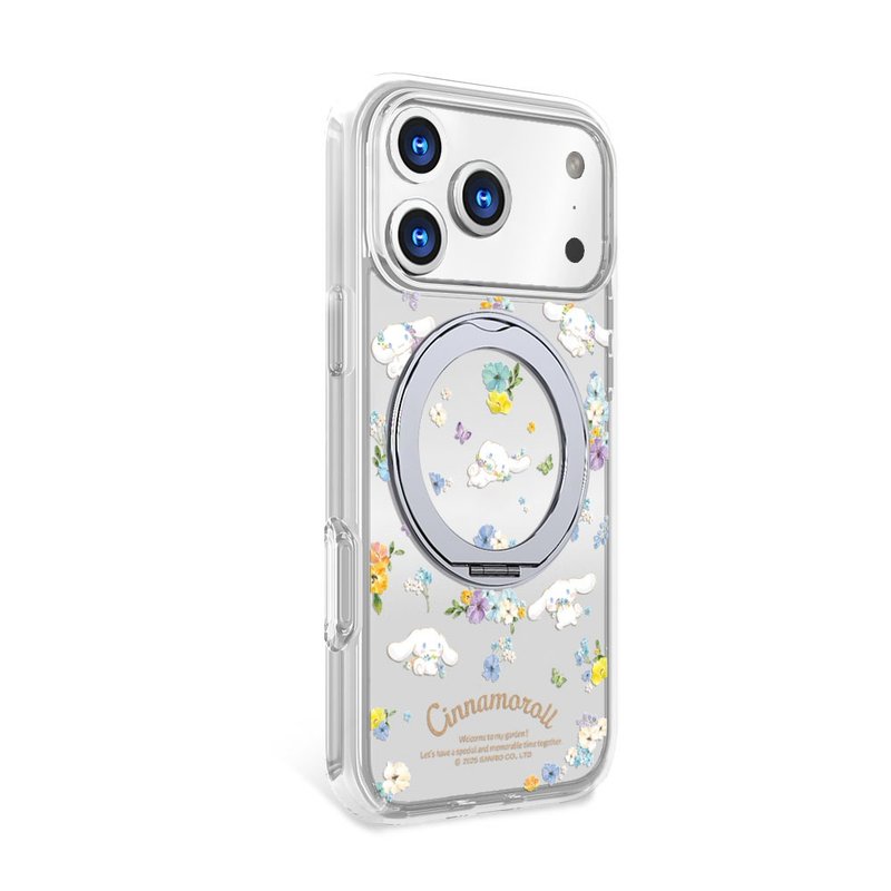 三丽鸥 iPhone17/16/15/14/13 军规360旋转磁吸立架壳-花季大耳狗 - 手机壳/手机套 - 其他材质 多色