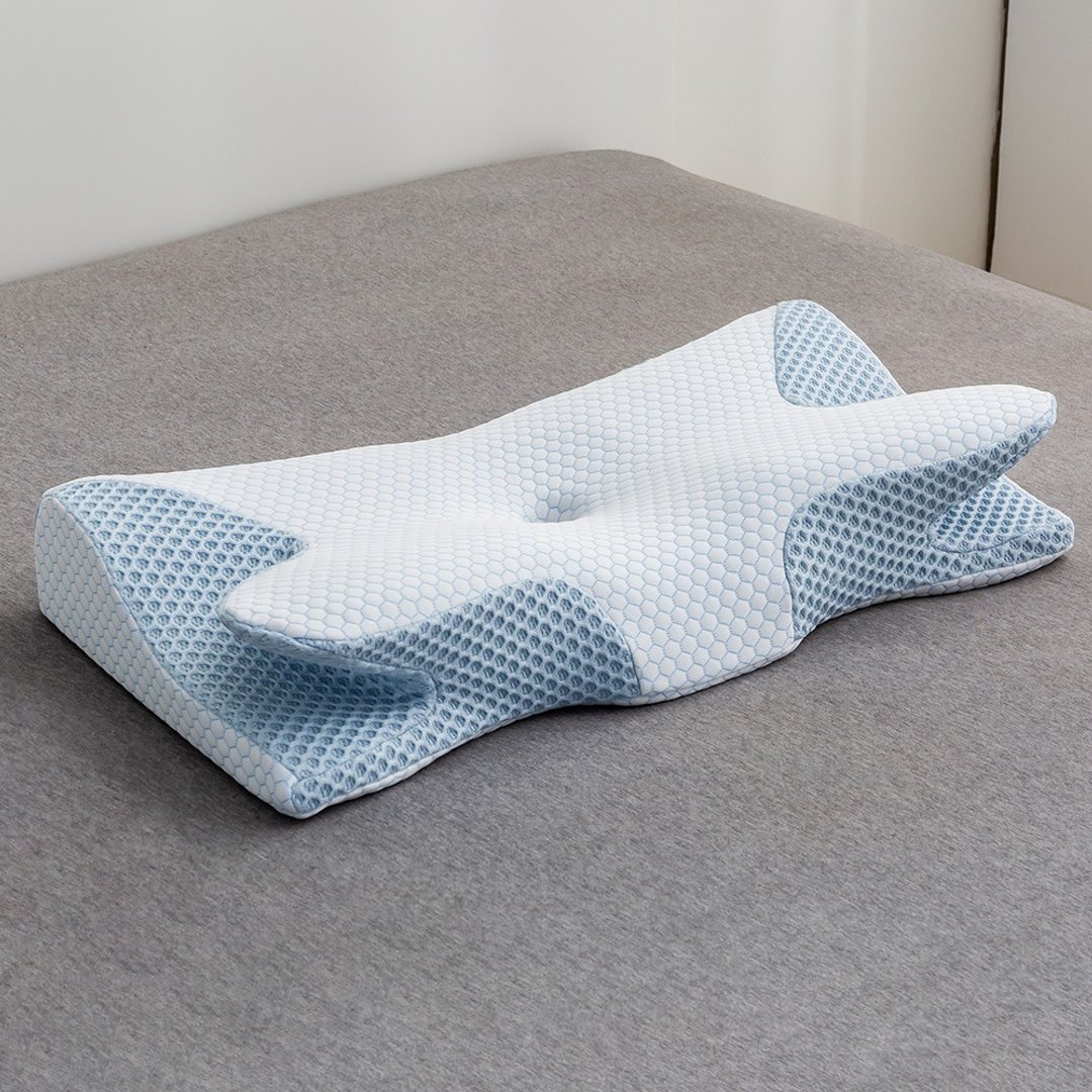 低反发冰丝凉感双翼枕(64×35x9/12cm)护颈枕/记忆枕/凉感枕/蝶型 - 枕头/抱枕 - 其他材质 多色