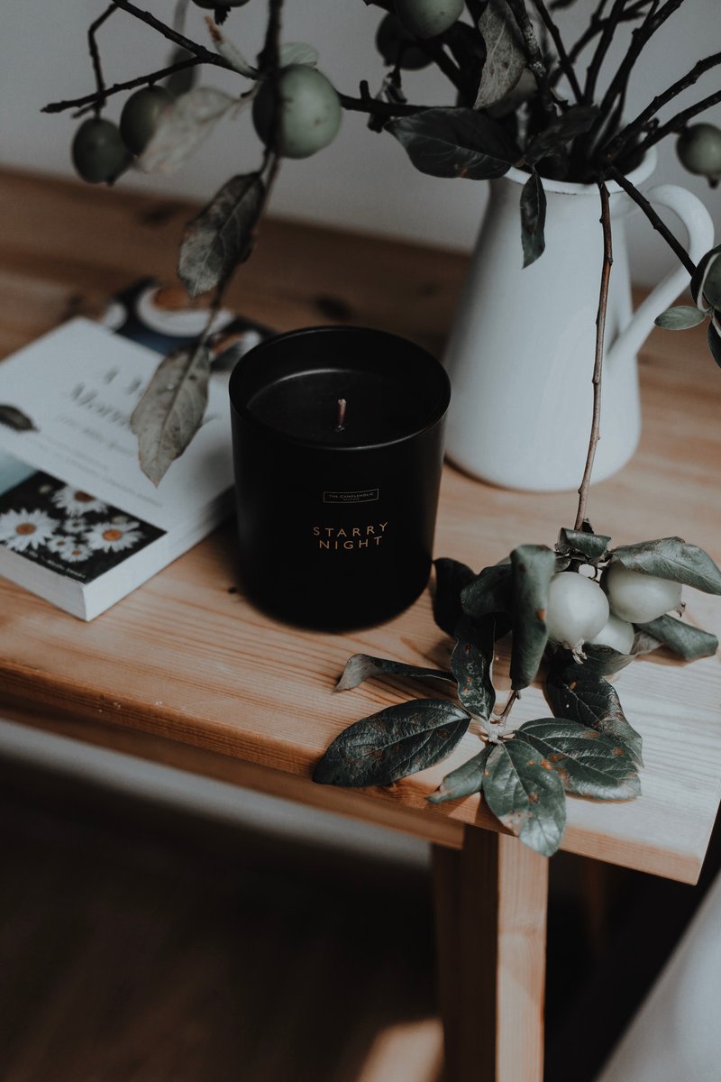 星夜蜡烛 - 兰花 250g - 蜡烛/烛台 - 玻璃 黑色