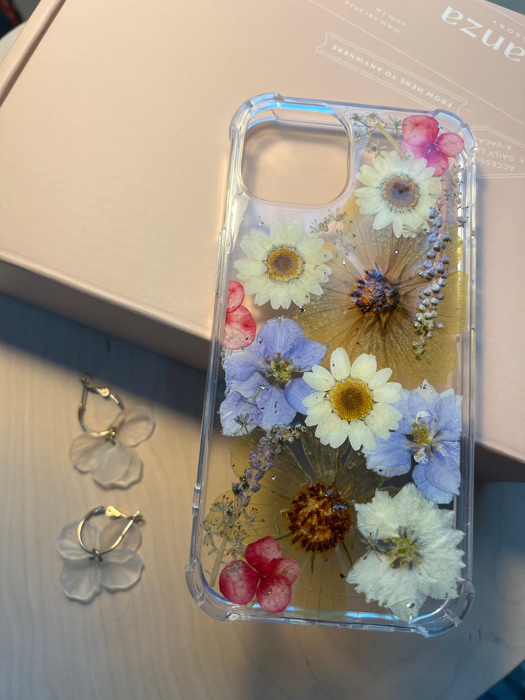 原创 押花手机壳x 晶菊  犀牛盾 空压壳 iphone 订制手机 压花手 - 手机壳/手机套 - 压克力 