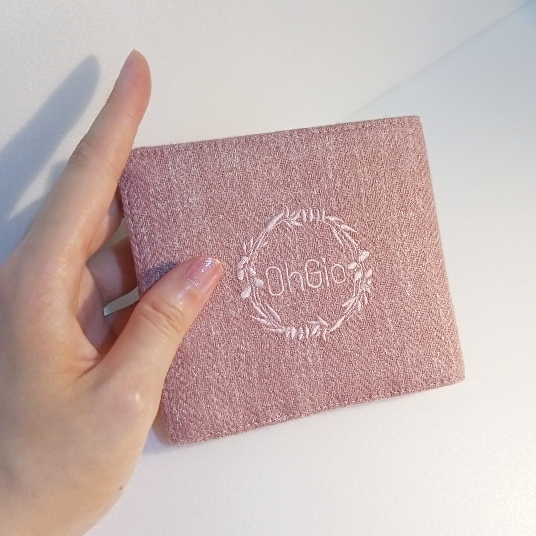 OhGio 凤梨叶钱包/粉短夹/永续环保翻转农废/素食皮夹 - 皮夹/钱包 - 植物．花 粉红色