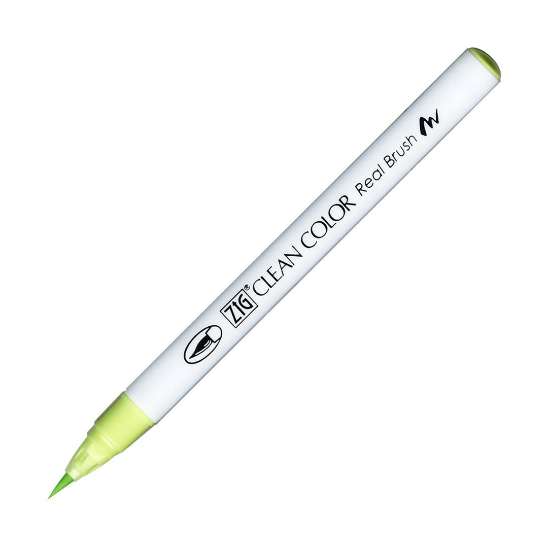 【Kuretake 日本吴竹】ZIG 彩绘毛笔 Pale Green - 其他书写用品 - 塑料 绿色
