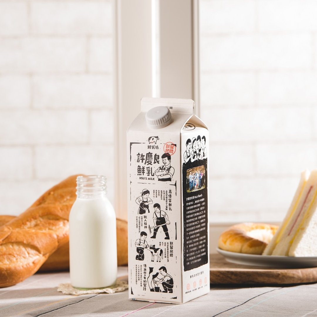 许庆良鲜乳长期配送【一周6瓶】(含运) - 奶类/豆浆 - 其他材质 白色
